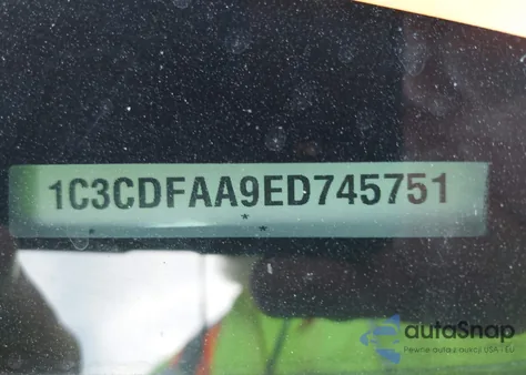 2014 Dodge Dart Se из США, поврежденный, VIN 1C3CDFAA9ED745751